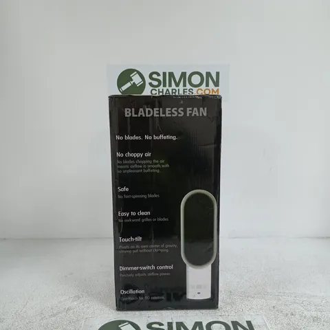 BOXED BLADELESS FAN WITH OSCILLATION