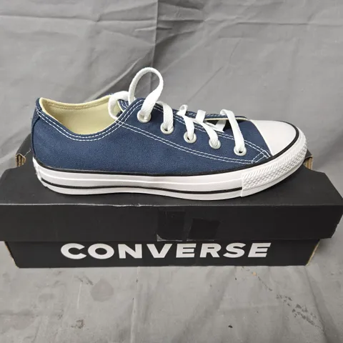 CONVERSE ALL STAR LOW TOP SNEAKERS – BLUE CANVAS - UK SIZE 4