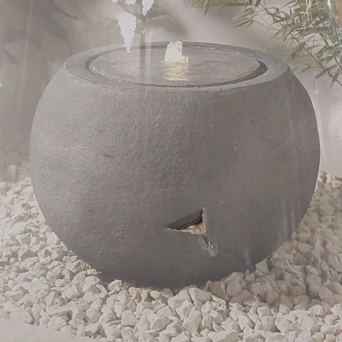 BOXED OUTDOOR LIVING ORB WATER FEATURE