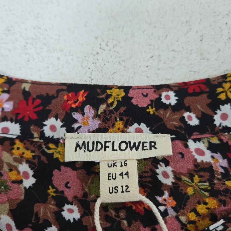 MUDFLOWER WOMEN'S FLORAL PRINT DRESS – UK 16 (EU 44, US 12)