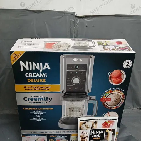 NINJA CREAMI DELUXE ICE CREAM AND FROZEN TREAT MAKER - NC501UK