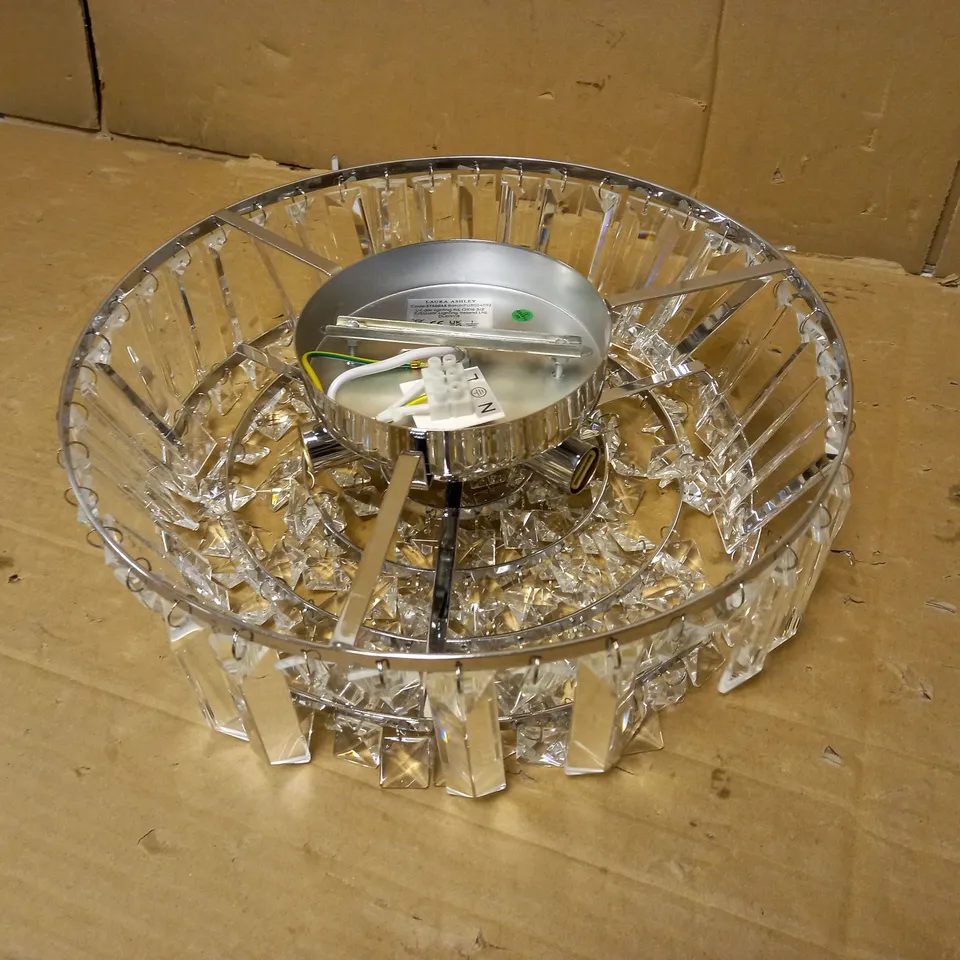 LAURA ASHLEY VIENNA 3-LIGHT FLUSH CEILING LIGHT