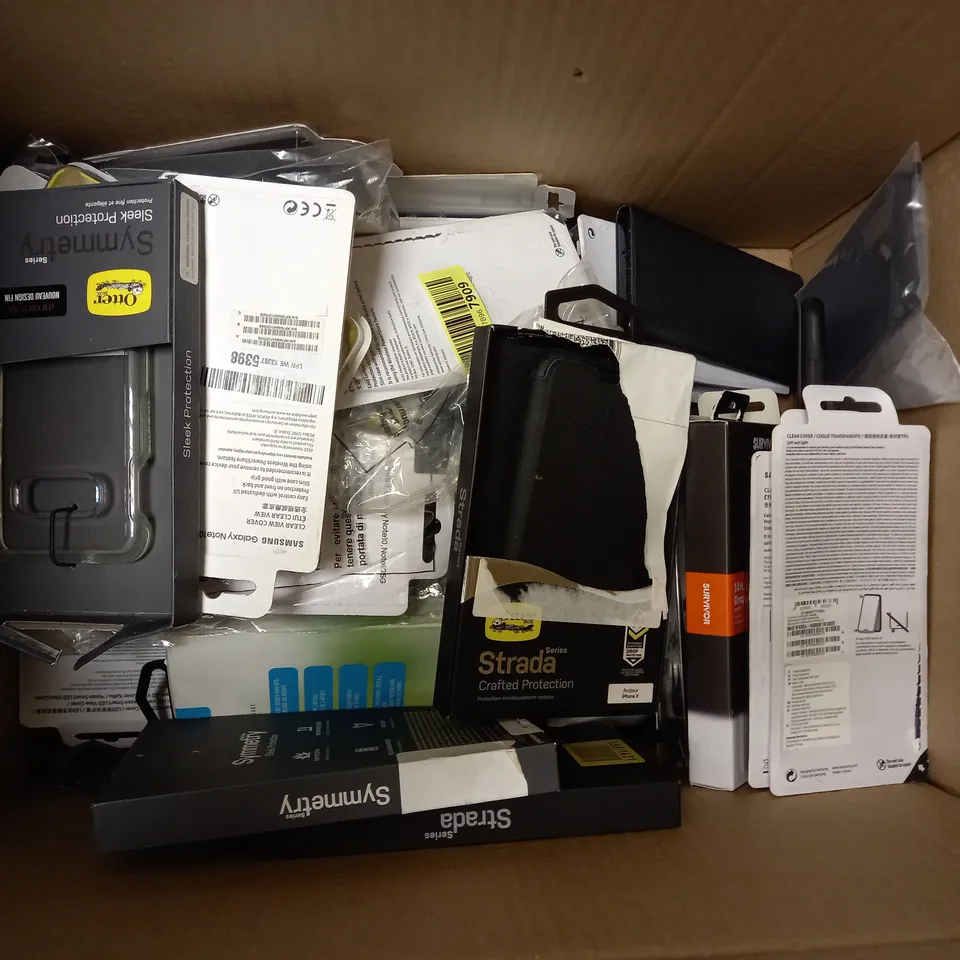 APPROXIMATELY 30 ASSORTED SMARTPHONE PROTECTIVE CASES FOR VARIOUS MODELS TO INCLUDE IPHONE 13 MINI, GALAXY S10+, GALAXY A5 ETC 
