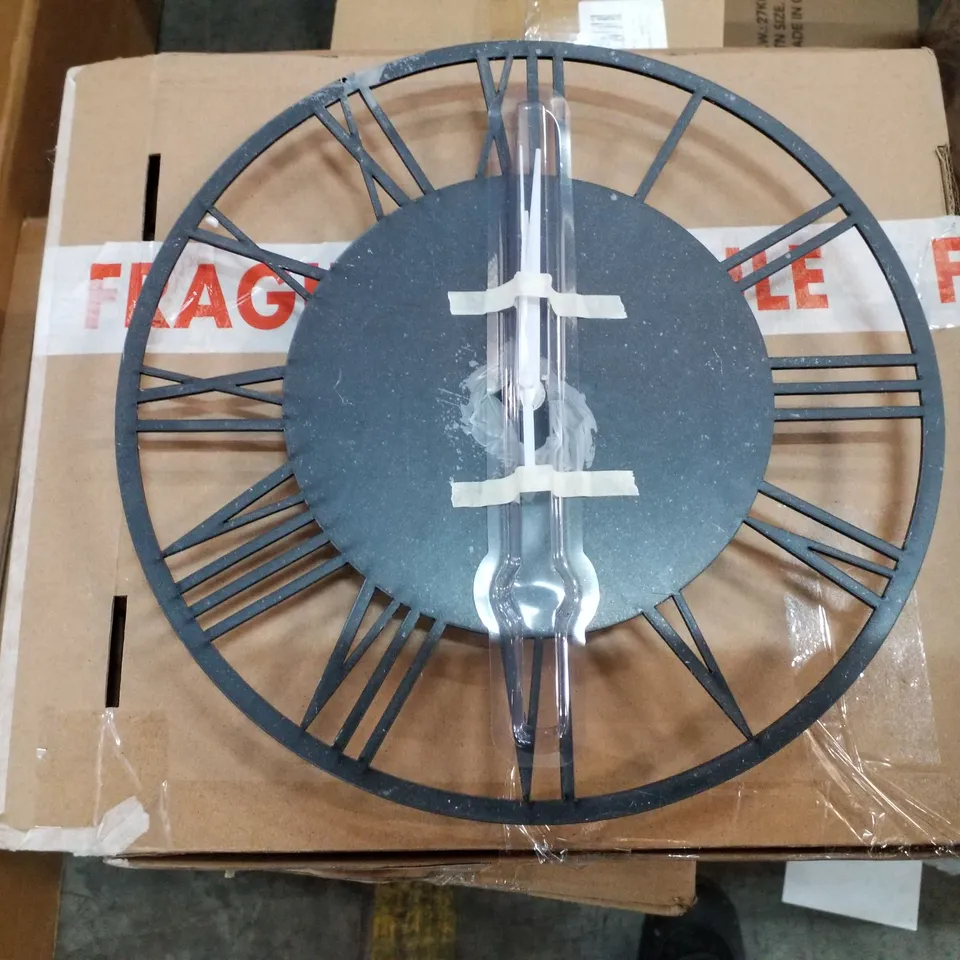 BOXED DENEEN ACRYLIC GLOSS ROMAN WALL CLOCK