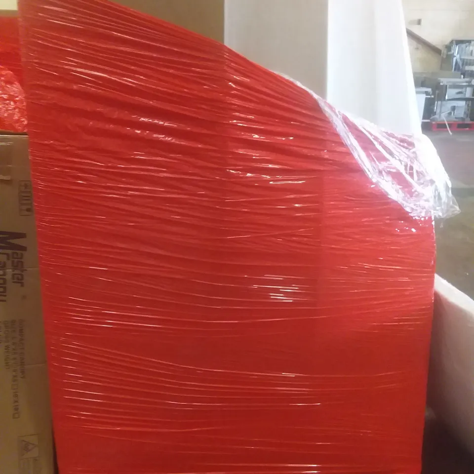 PALLET OF ASSORTED ITEMS INCLUDING LED CEILING LAMP, LED LIGHTED MIRROR, BEDSIDE COMMODE, ELECTRIC STOVE WASHER DRYER