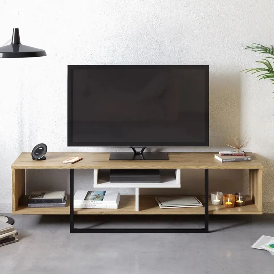 BOXED BELORA TV STAND FOR TVS UP TO 65"