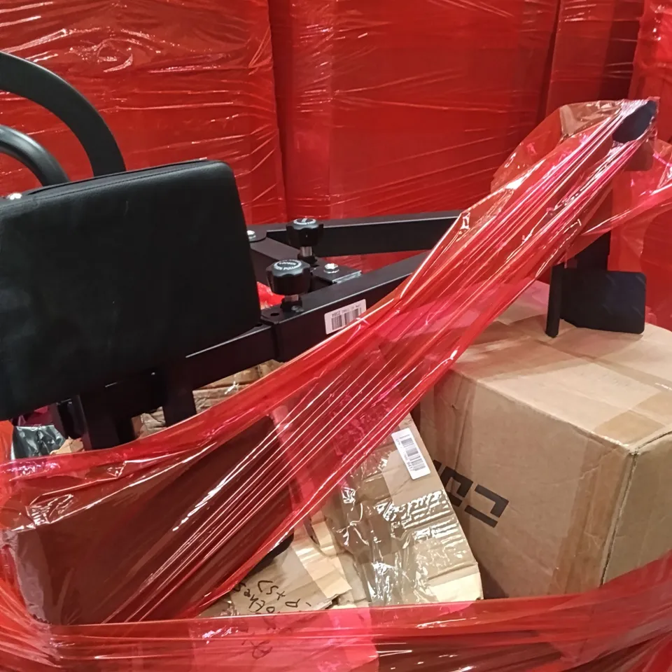 PALLET OF ASSORTED ITEMS TO INCLUDE - GYM SUPPORT BENCH