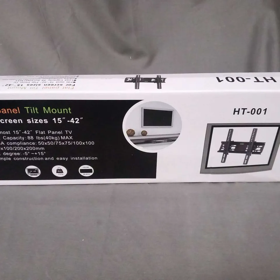 APPROXIMATELY 20 BOXED HT-001 FLAT PANEL TILT MOUNT FOR SIZES 15"-42"