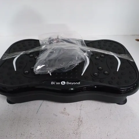 UNBOXED BLISS & BEYOND VIBRATION PLATE IN BLACK