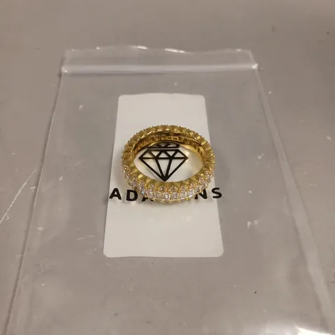 ADAMANS GOLD BAND RING 