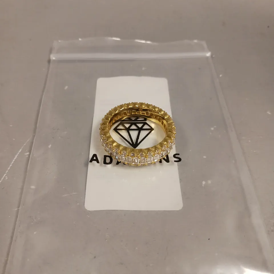 ADAMANS GOLD BAND RING 