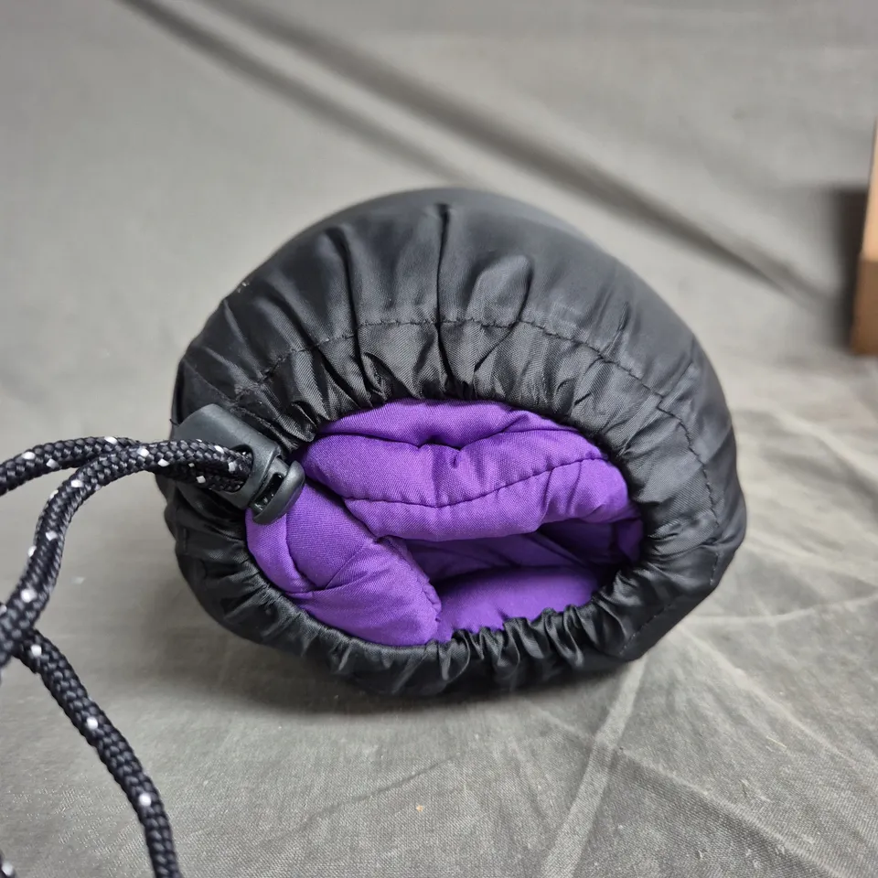 MOUNTAIN WAREHOUSE TRAVEL PILLOW – BLACK, IN COMPACT CARRY BAG