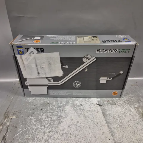 BOXED TIGER BOSTON SAFETY GRIP HANDLE TOILET ROLL HOLDER