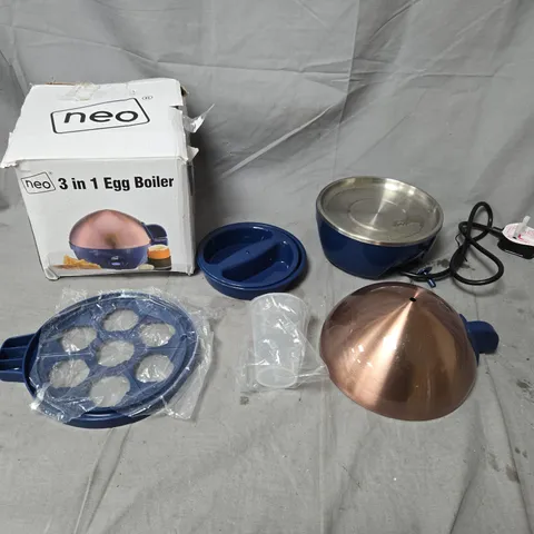 NEO 3-IN-1 EGG BOILER – BLUE (BOXED)