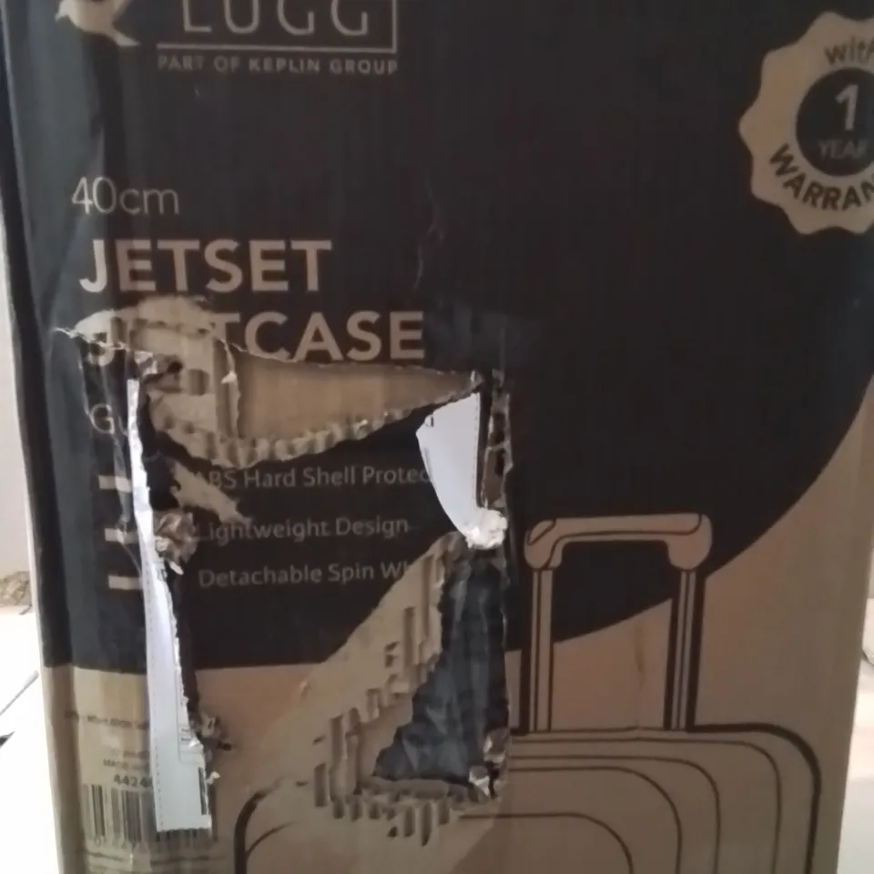 BOXED LUGG 40CM JETSET SUITCASE GUNMETAL