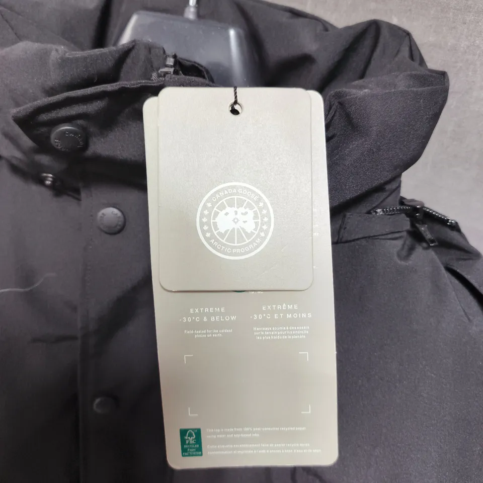 CANADA GOOSE EXPEDITION PARKA FUSION – MEN’S BLACK PARKA, UK L (L/G)
