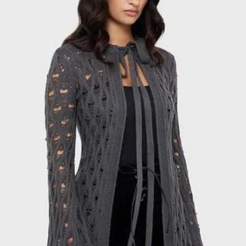 SIX BRAND NEW KILLSTAR NYMERIA CARDIGAN [GREY]