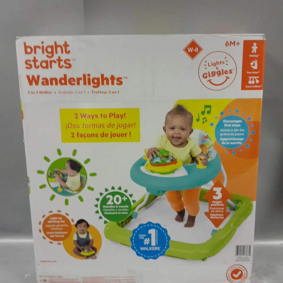 BOXED BRIGHT START WANDERLIGHTS BABY WALKER - COLLECTION ONLY