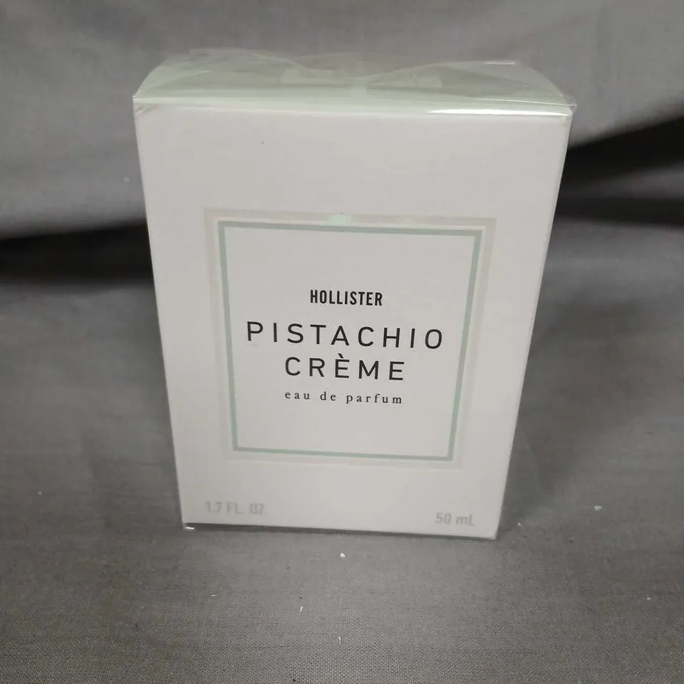BOXED AND SEALED HOLLISTER PISTACHIO CREME EAU DE PARFUM 50ML