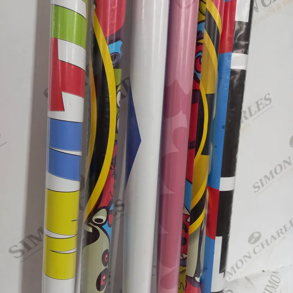 6 X DIFFERENT POSTERS RANDOM COLOURS AND DESIGNS 