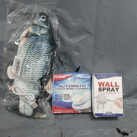 APPROXIMATELY 10 ASSORTED HOUSEHOLD ITEMS TO INCLUDE WALL SPRAY, AUTOMATIC TOILET BOWL CLEANER, ETC