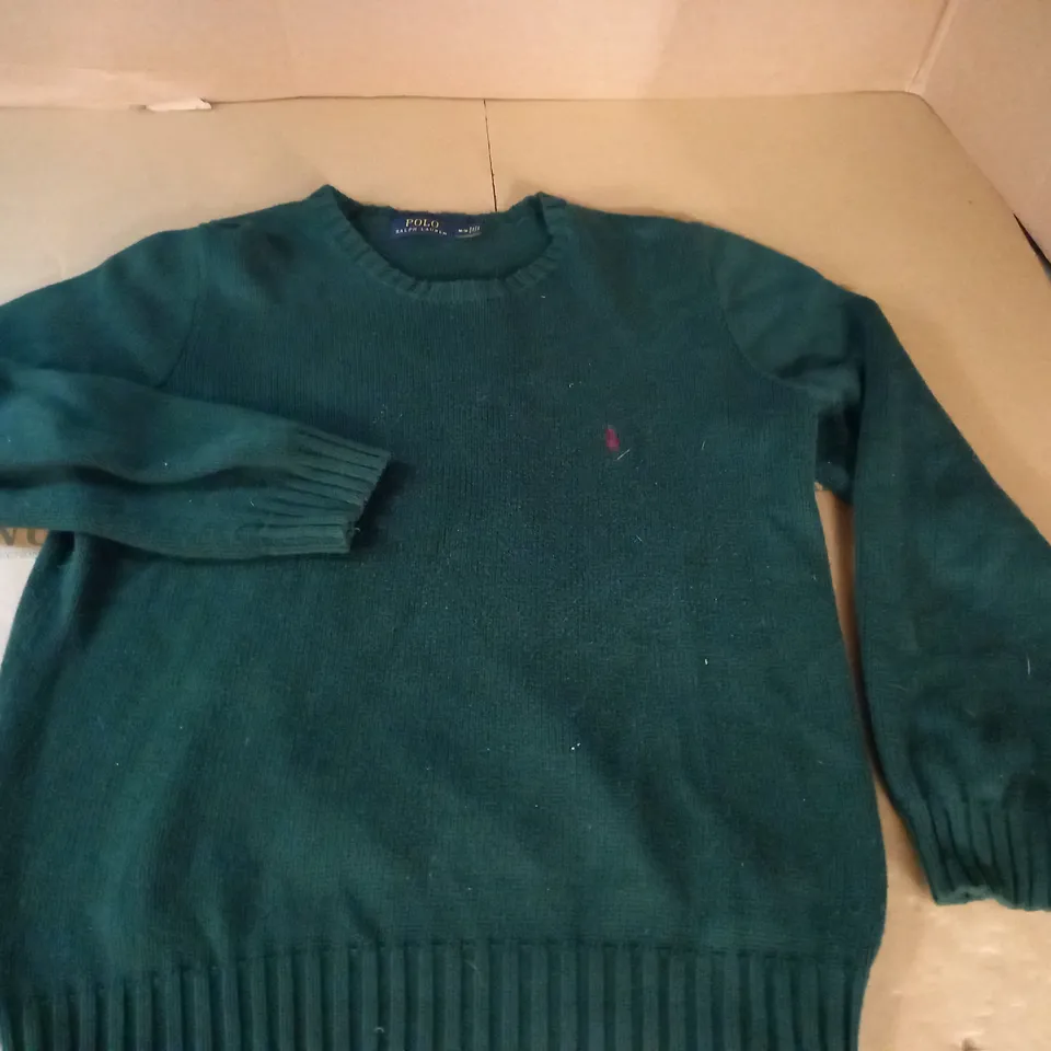 POLO RALPH LAUREN GREEN KNITTED JUMPER - M/M