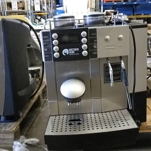 MATHEW ALGIE FRANKE COFFEE MACHINE