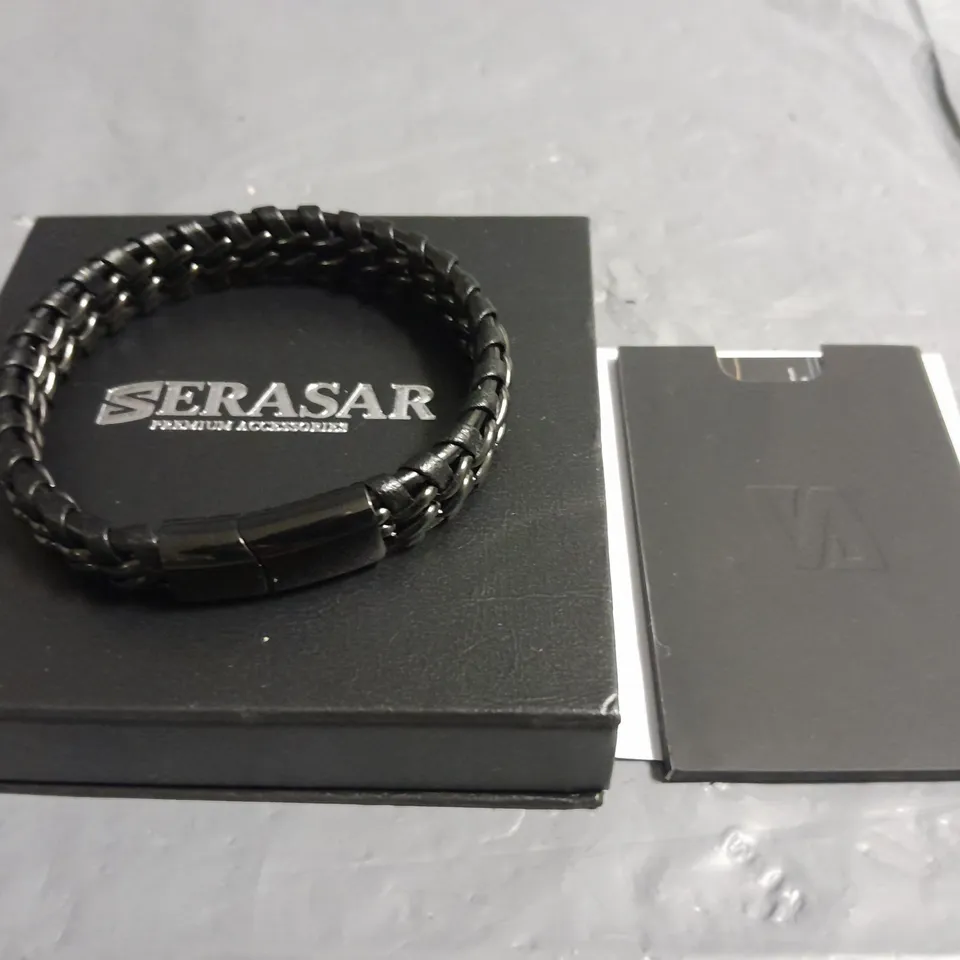 BOXED SERASAR GENTS BRACELET IN BLACK