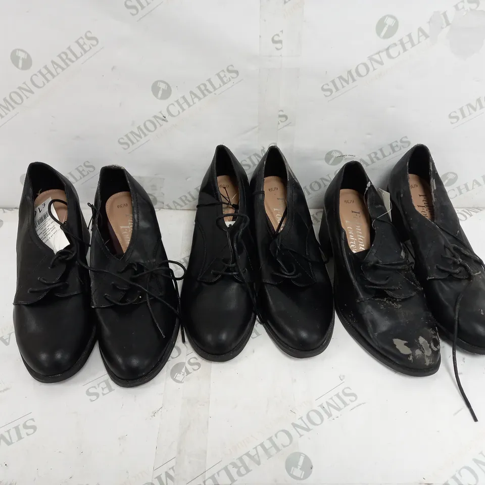 APPROXIMATELY 14 PAIRS OF FABUOLOUS FOOTWEAR BY GEORGE BLOCK HEEL FORMAL SHOES TO INCLUDE SIZE 6