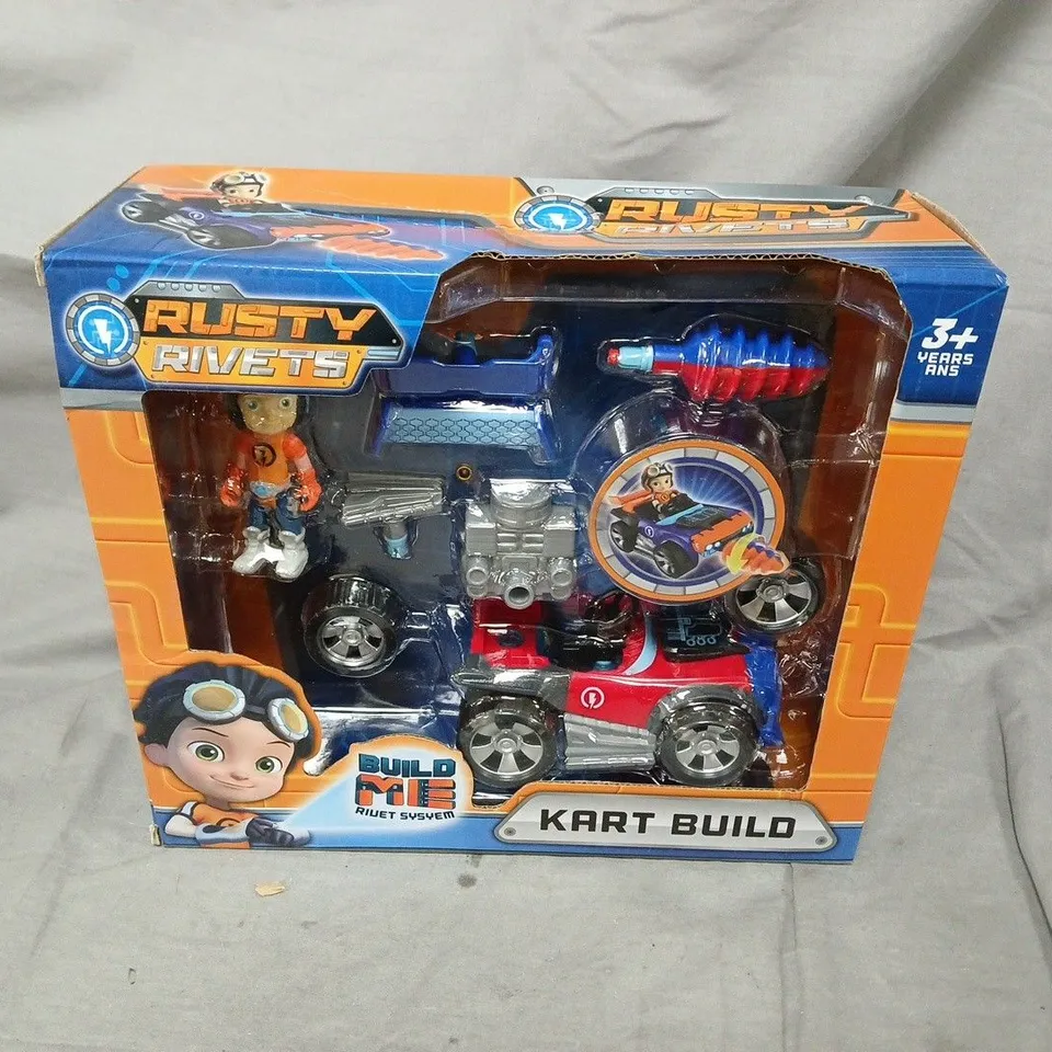 RUSTY RIVETS KART BUILD PLAYSET – BOXED (AGES 3+)
