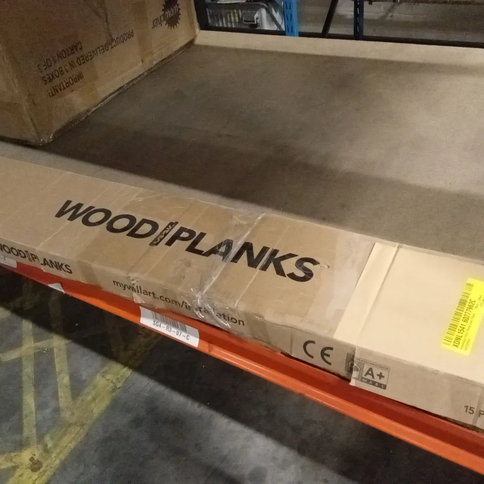 BOXED 15PK ADHESIVE WOOD FLOOR PLANK TILES