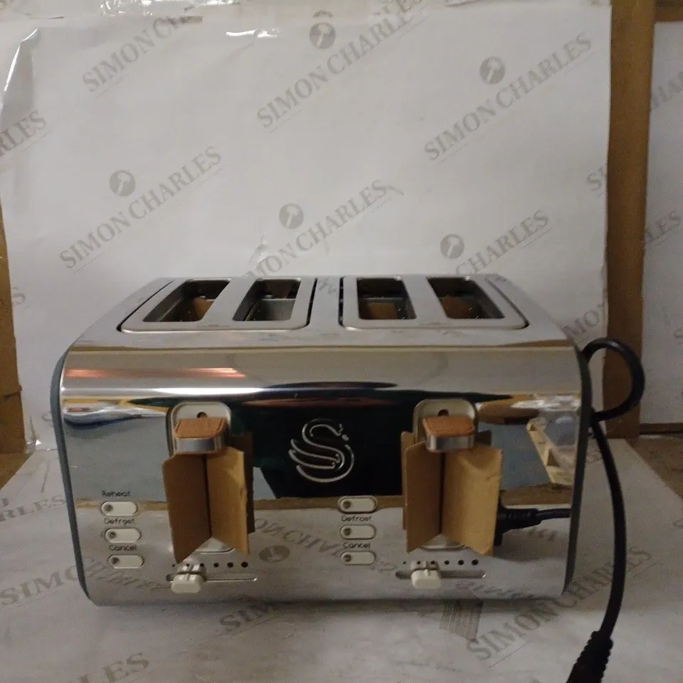 SWAN NORDIC 4-SLICE TOASTER - GREY