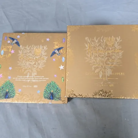 LOT OF 2 PACKS OF HOLDSWORTH CHOCOLATE TRUFFLES INCLUDES SALTED 200G & HANDMADE 800G