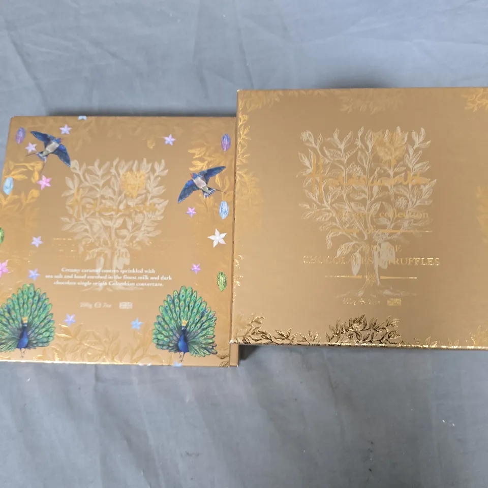 LOT OF 2 PACKS OF HOLDSWORTH CHOCOLATE TRUFFLES INCLUDES SALTED 200G & HANDMADE 800G
