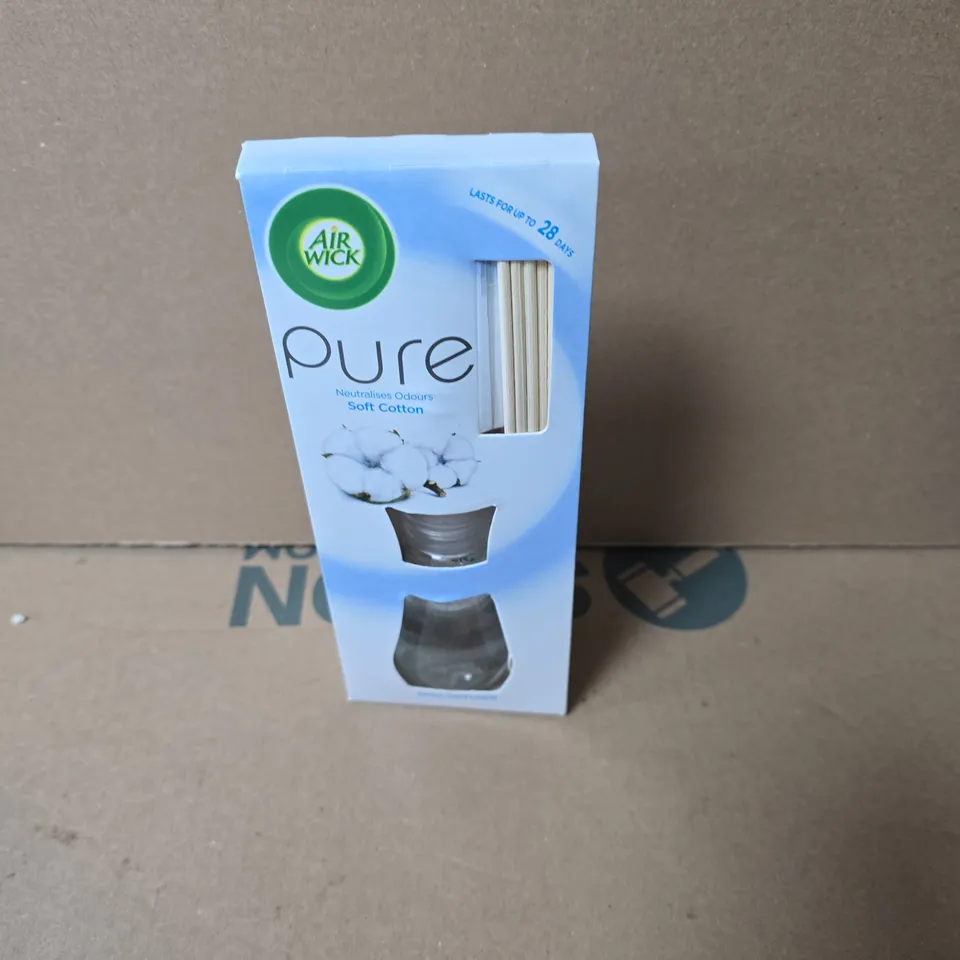 BOX OF APPROXIMATELY 5  AIR WICK PURE REED DIFFUSER – SOFT COTTON 