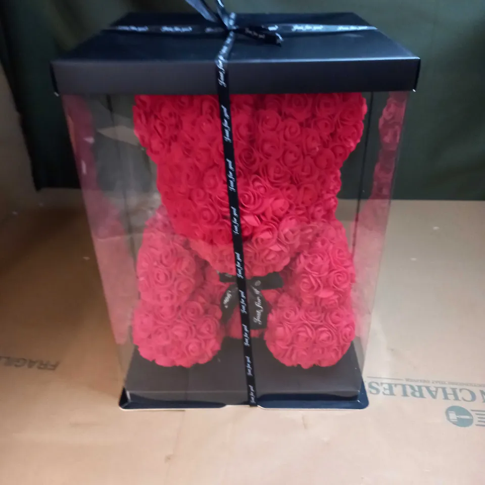 JUST FOR YOU RED ROSE BEAR 