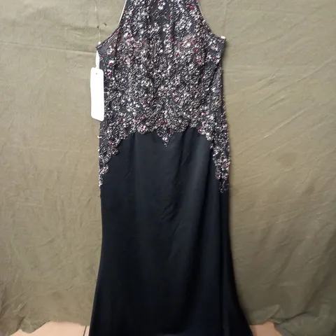 MORILEE EMBELLISHED BLACK DRESS - 18