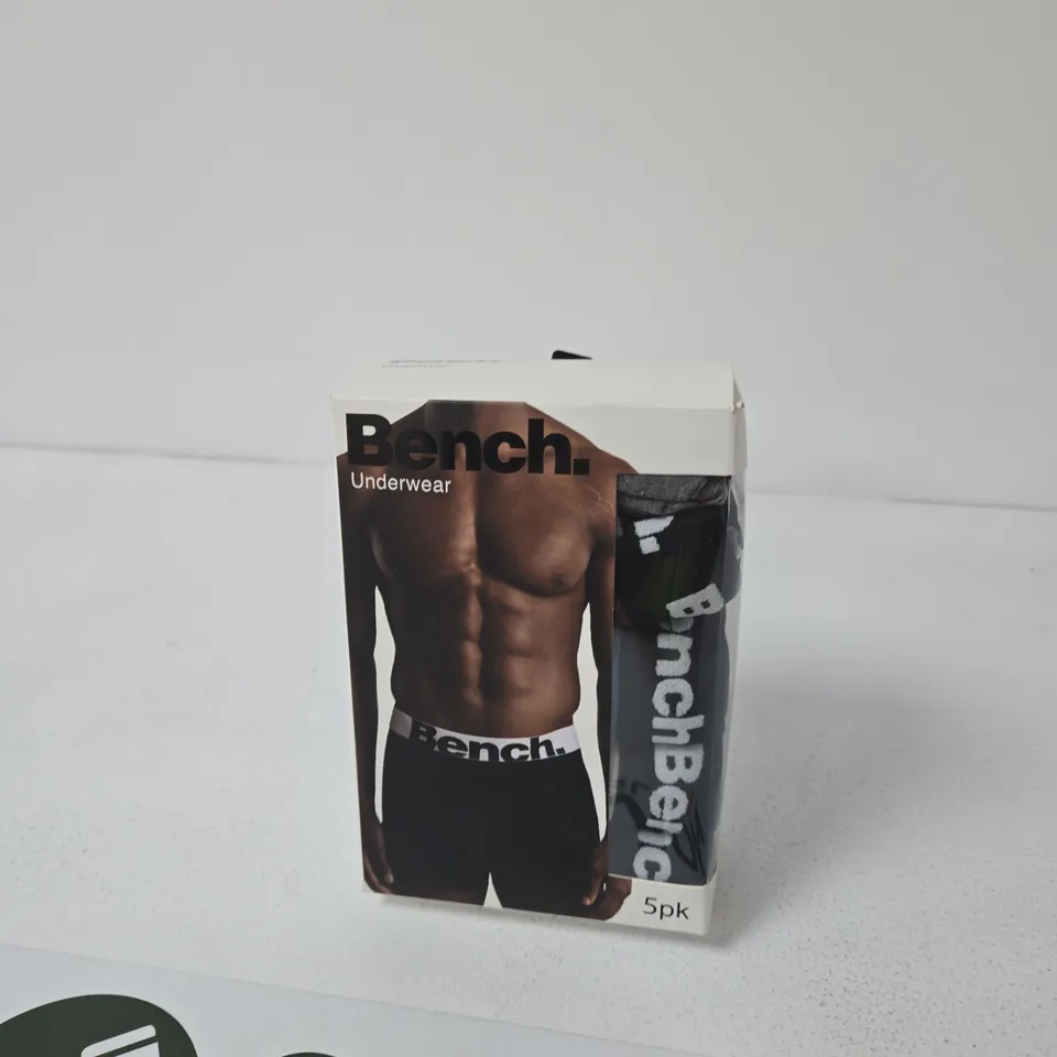 BENCH UNDERWEAR – MEN'S BOXER BRIEFS, 5 PACK (BOXED) - SIZE XXL