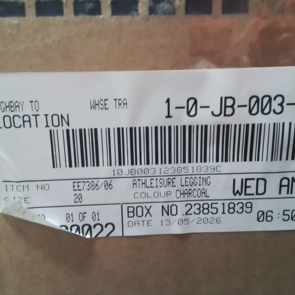 BOXED BRAND NEW APPROXIMATELY 22 ANTHOLOGY ATHLEISURE LEGGINGS CHARCOAL SIZE 20