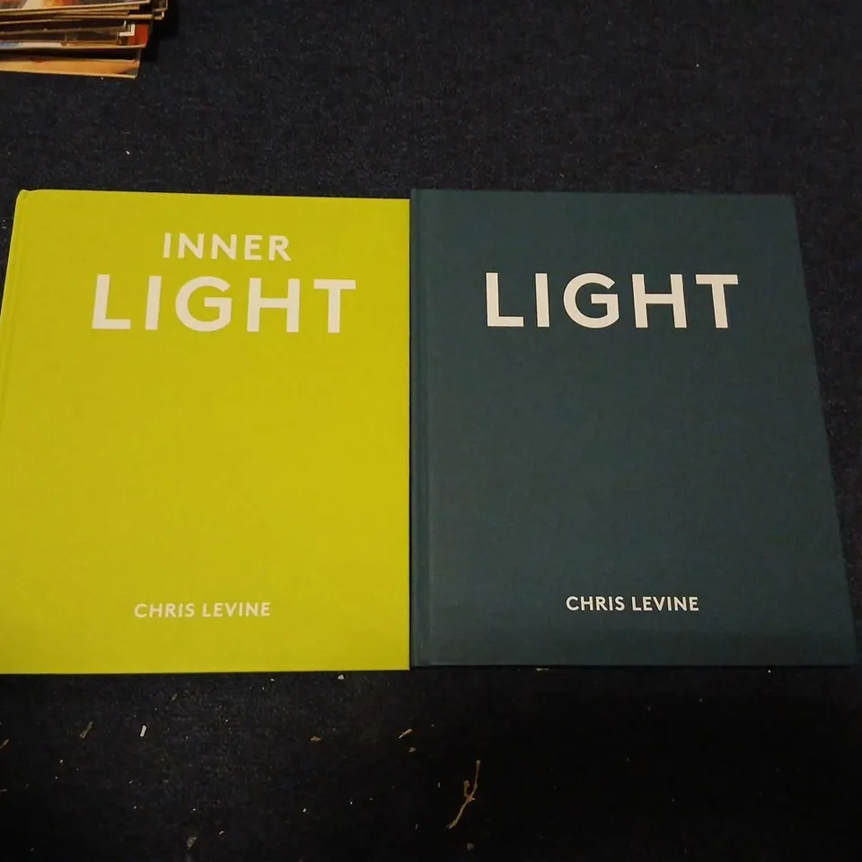 CHRIS LEVINE: INNER LIGHT + LIGHT (TWO-BOOK BOX SET) – PRESTEL SIGNED SLIP CASE