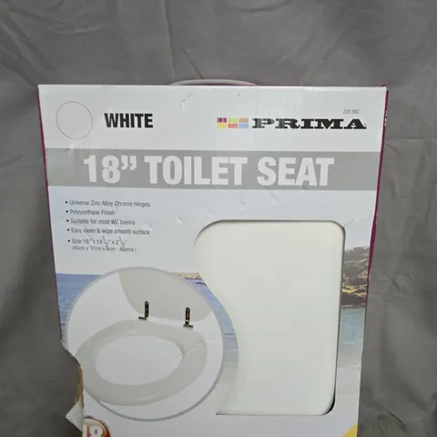PRIMA WHITE 18-INCH TOILET SEAT