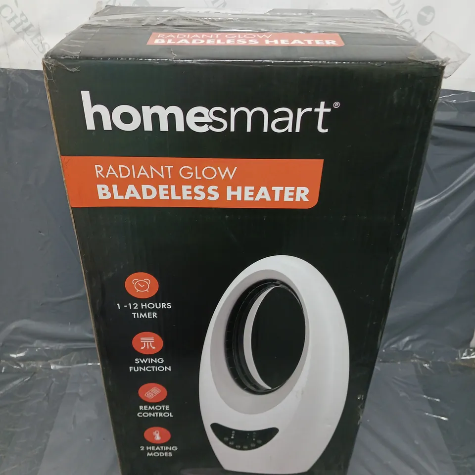 BOXED HOMESMART RADIANT GLOW BLADELESS HEATER 