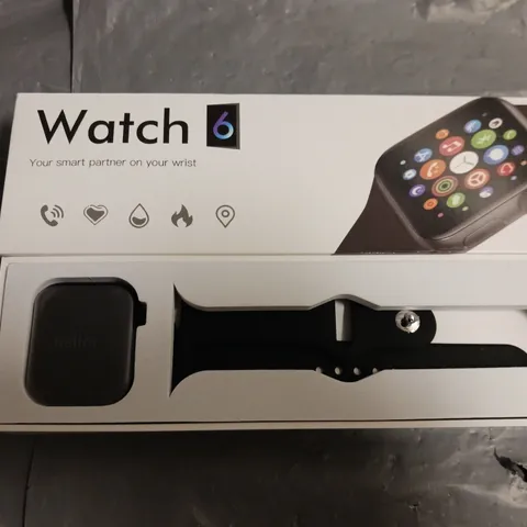 BOXED WATCH 6 SMART WATCH IN BLACK