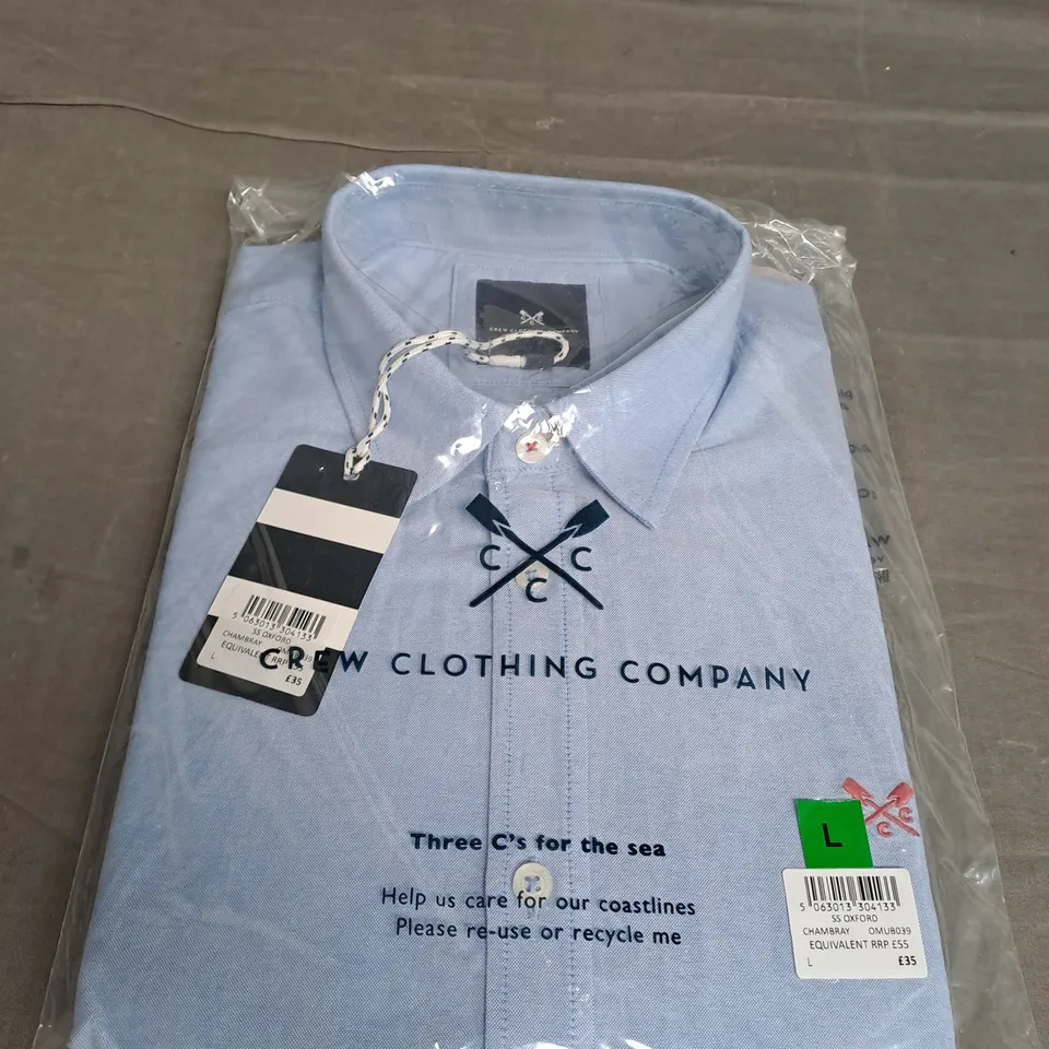 CREW CLOTHING COMPANY LONG SLEEVE SHIRT SIZE L 