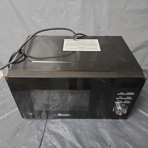 SWAN 20L 700W DIGITAL MICROWAVE IN BLACK - COLLECTION ONLY