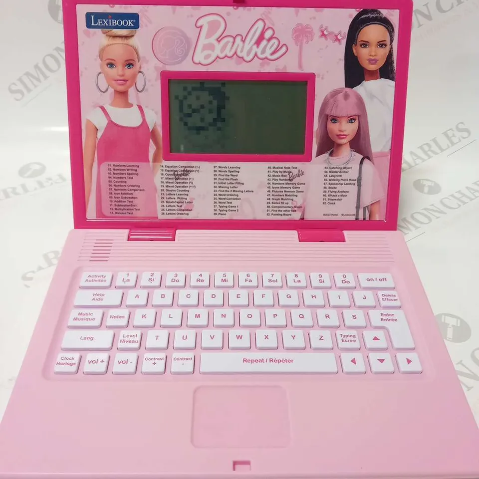 BARBIE LEXIBOOK BILINGUAL EDUCATIONAL LAPTOP