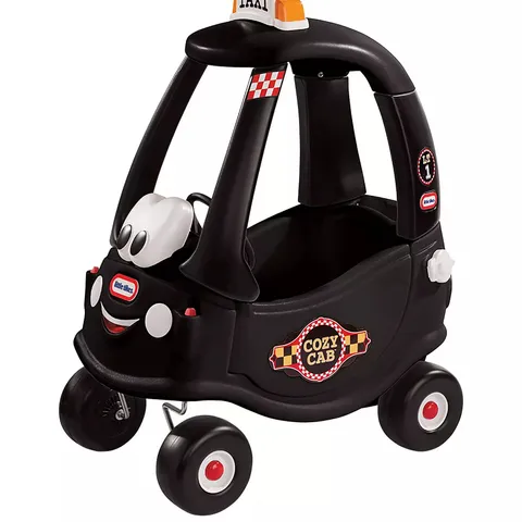 BOXED LITTLE TIKES COZY COUPE CAB TAXI - BLACK - COLLECTION ONLY 