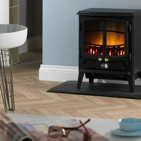 BOXED DIMPLEX TANGO OPTIFLAME ELECTRIC FLAME EFFECT STOVE WITH HEATER