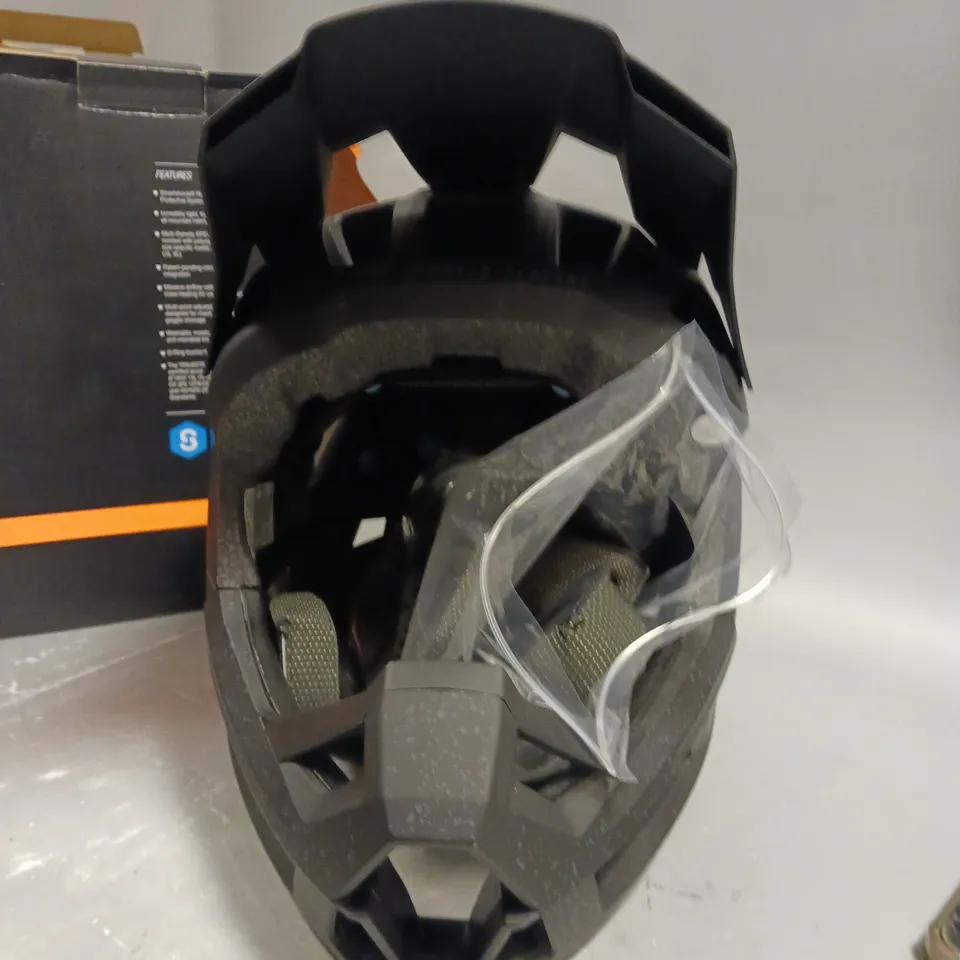 BOXED TRAJECTAL BLACK SMARTSHOCK ENDURO HELMET
