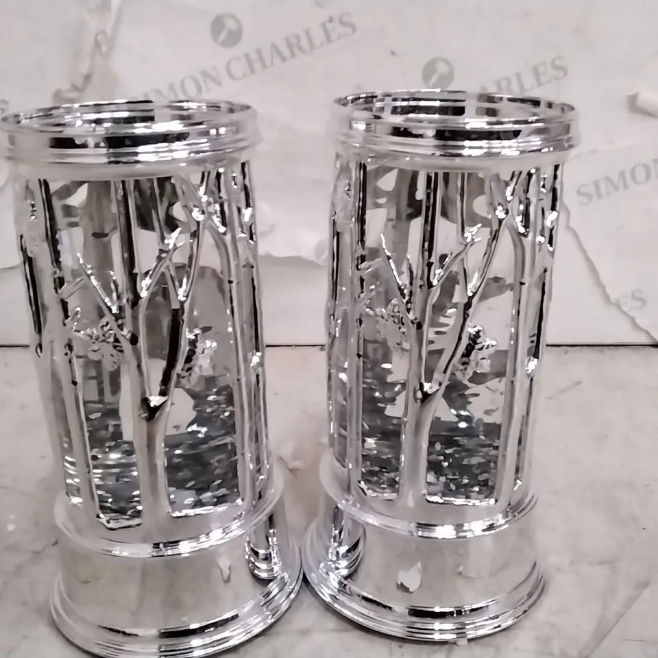 OUTLET HOME REFLECTIONS SET OF 2 PRELIT SWIRLING PILLARS
